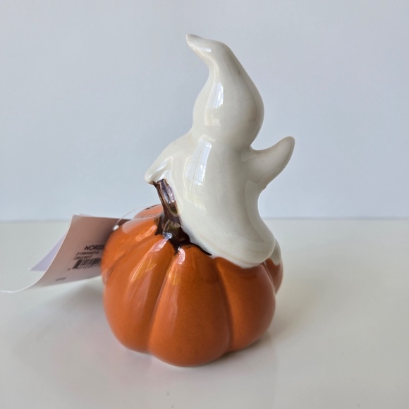 Ceramic Ghost and Pumpkin Candle (lights up) - Picture 4 of 6